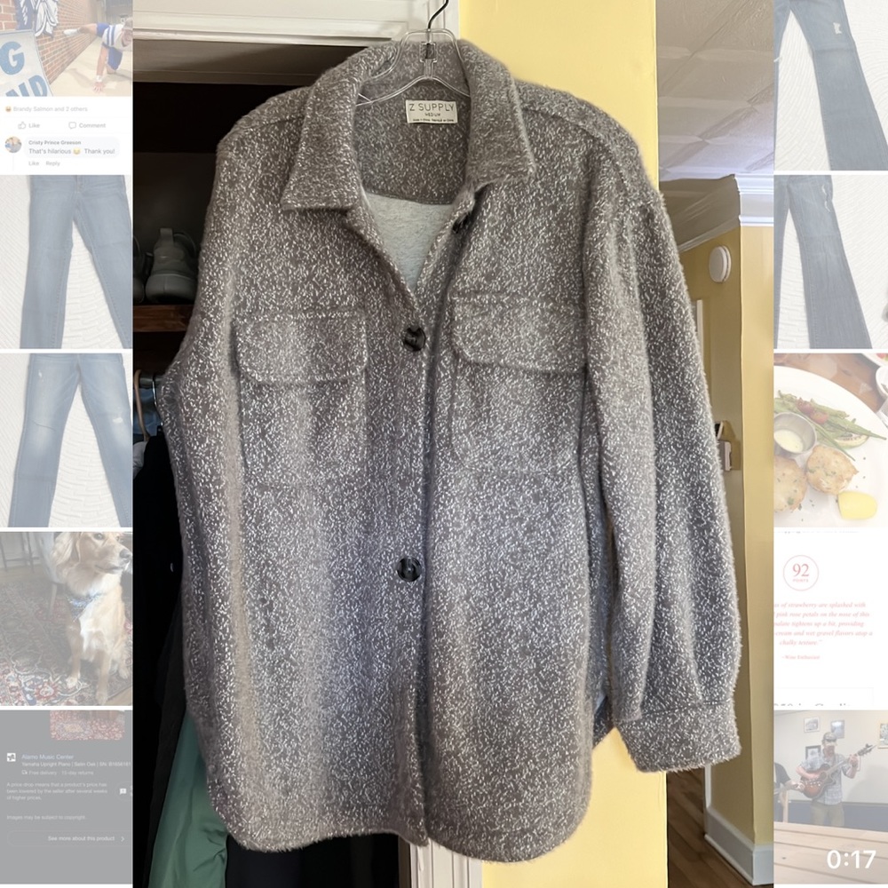 Z Supply Gray Utility Jacket